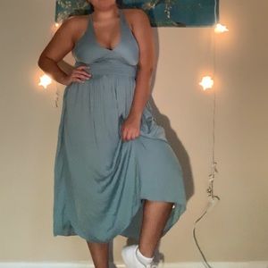 UO Valerie Smocked Midi Dress